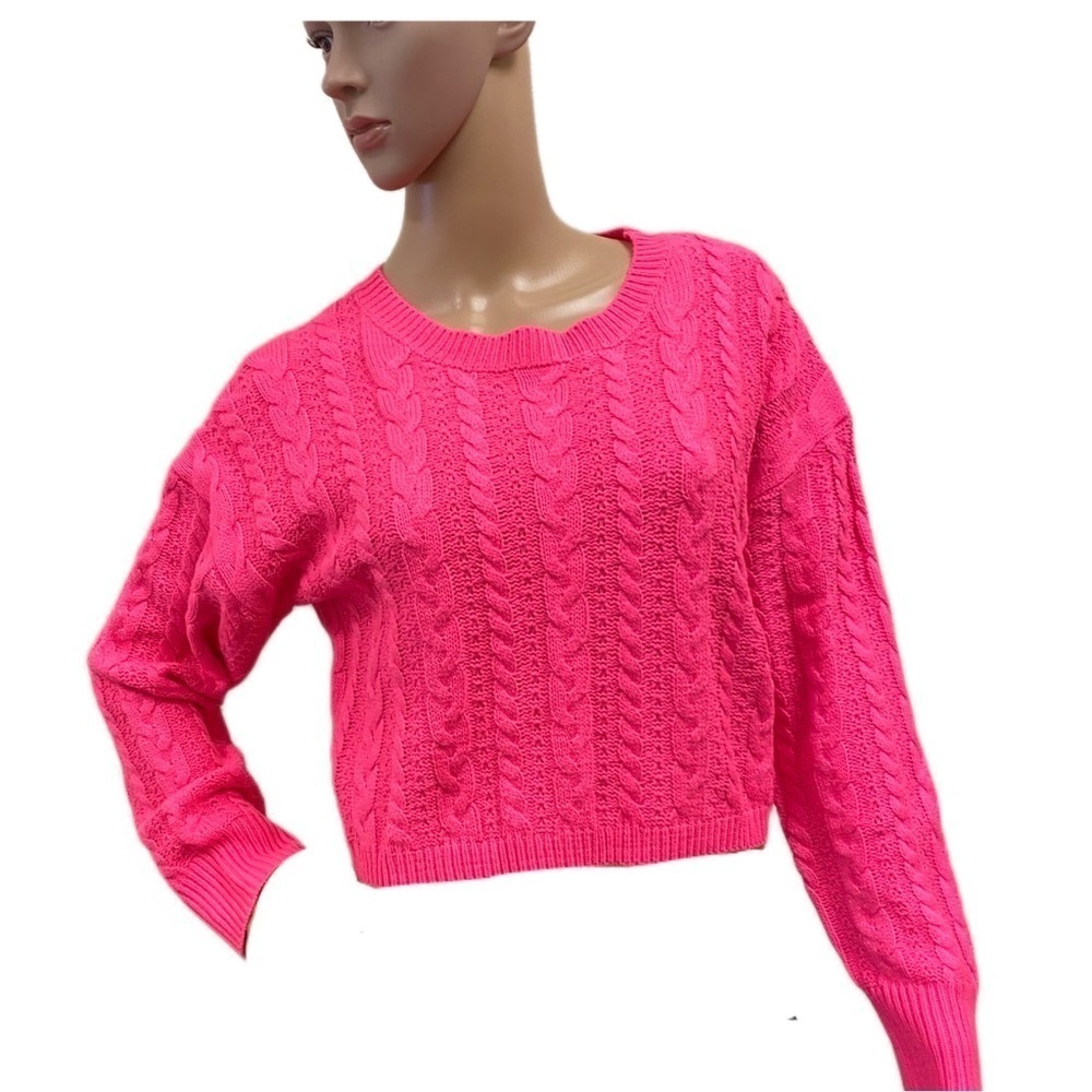 SEDUCTION size M pink sweater long sleeve